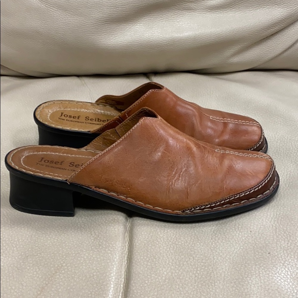 Josef Seibel Leather Mules size 41